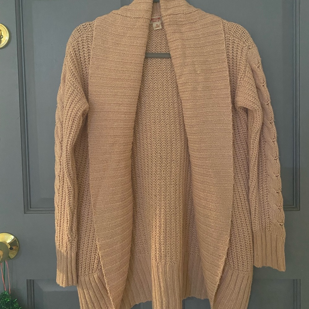 Mossimo Comany Light Pink Knit Style Cardigam
